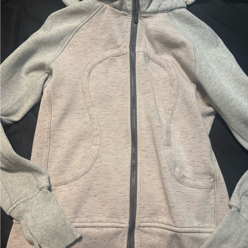 lululemon athletica Gray Zip-Up Cardigan